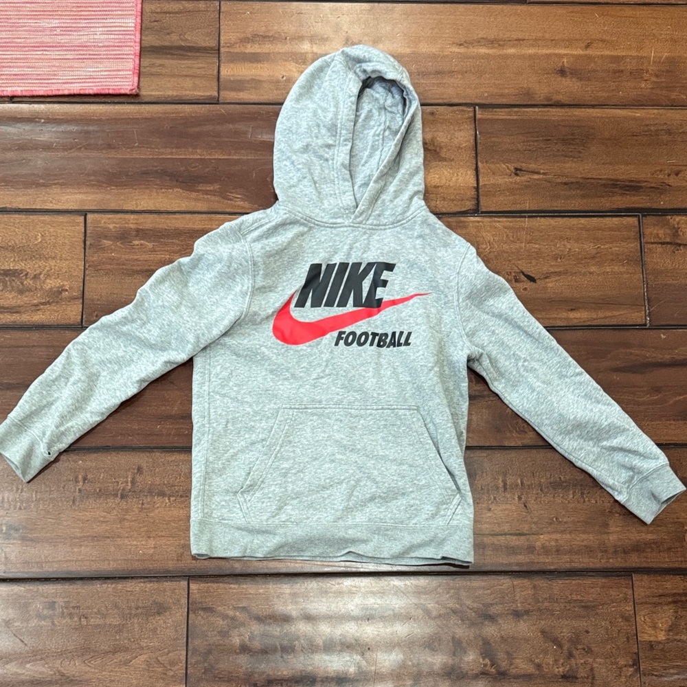 Nike Kids Gray Football Hoodie - M